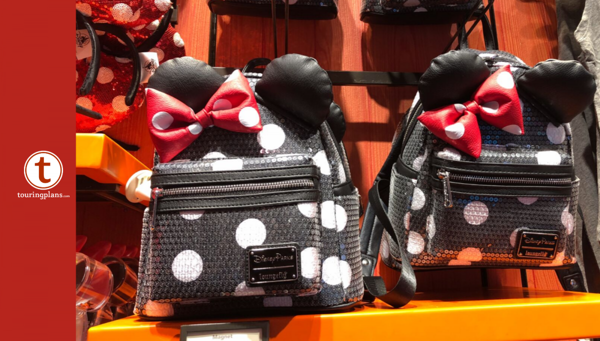 loungefly mickey and minnie festive mini backpack