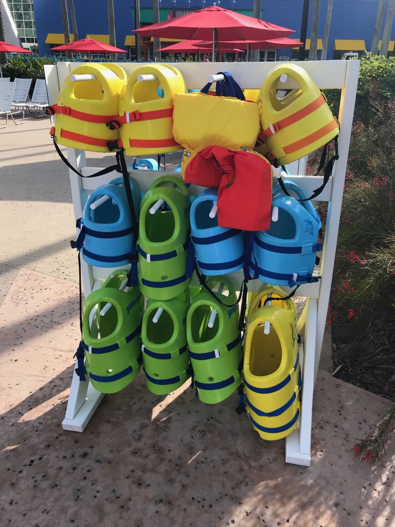 Life Jackets at the Walt Disney World Resort Pools Blog
