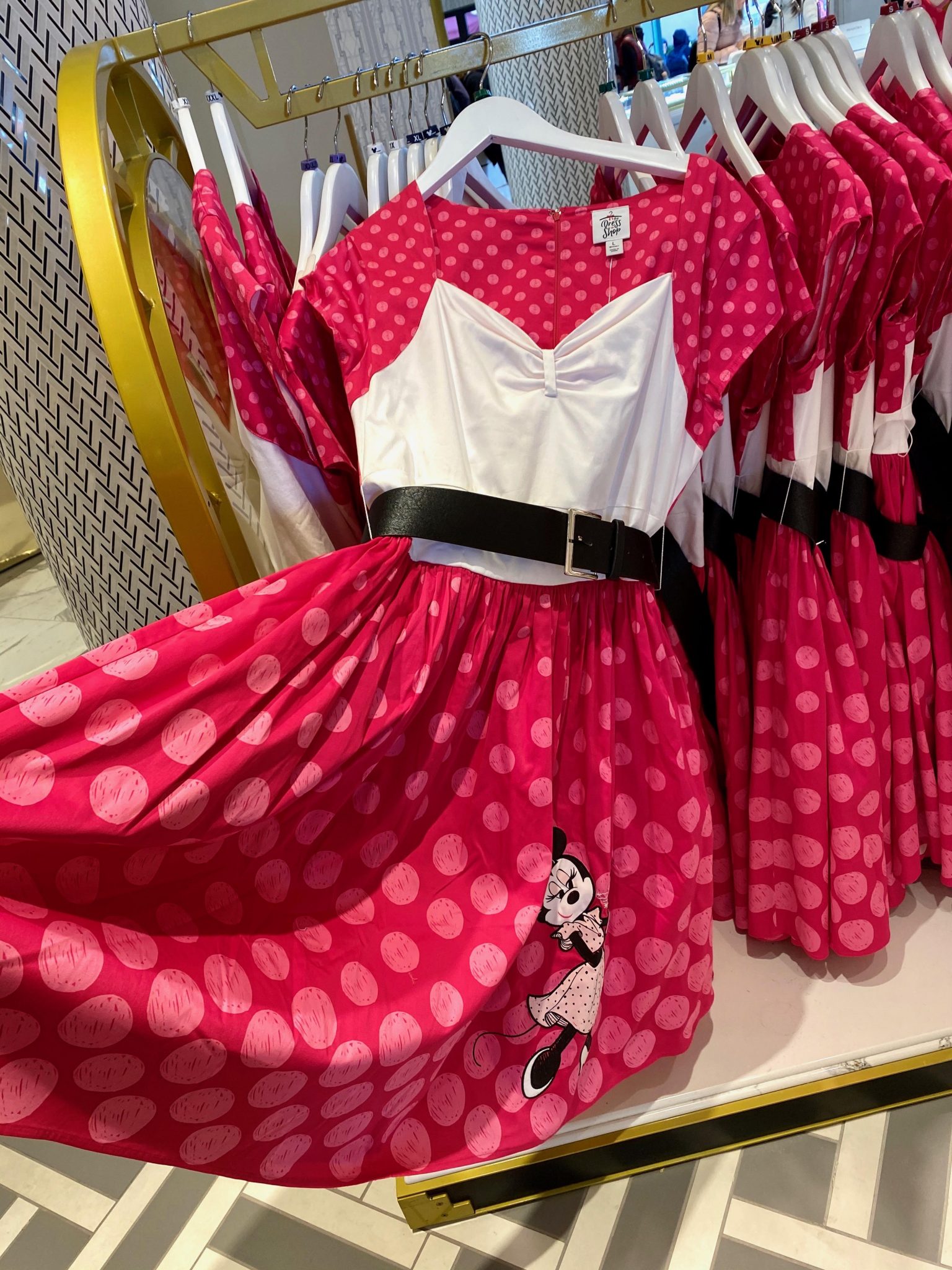 minnie polka dot dress