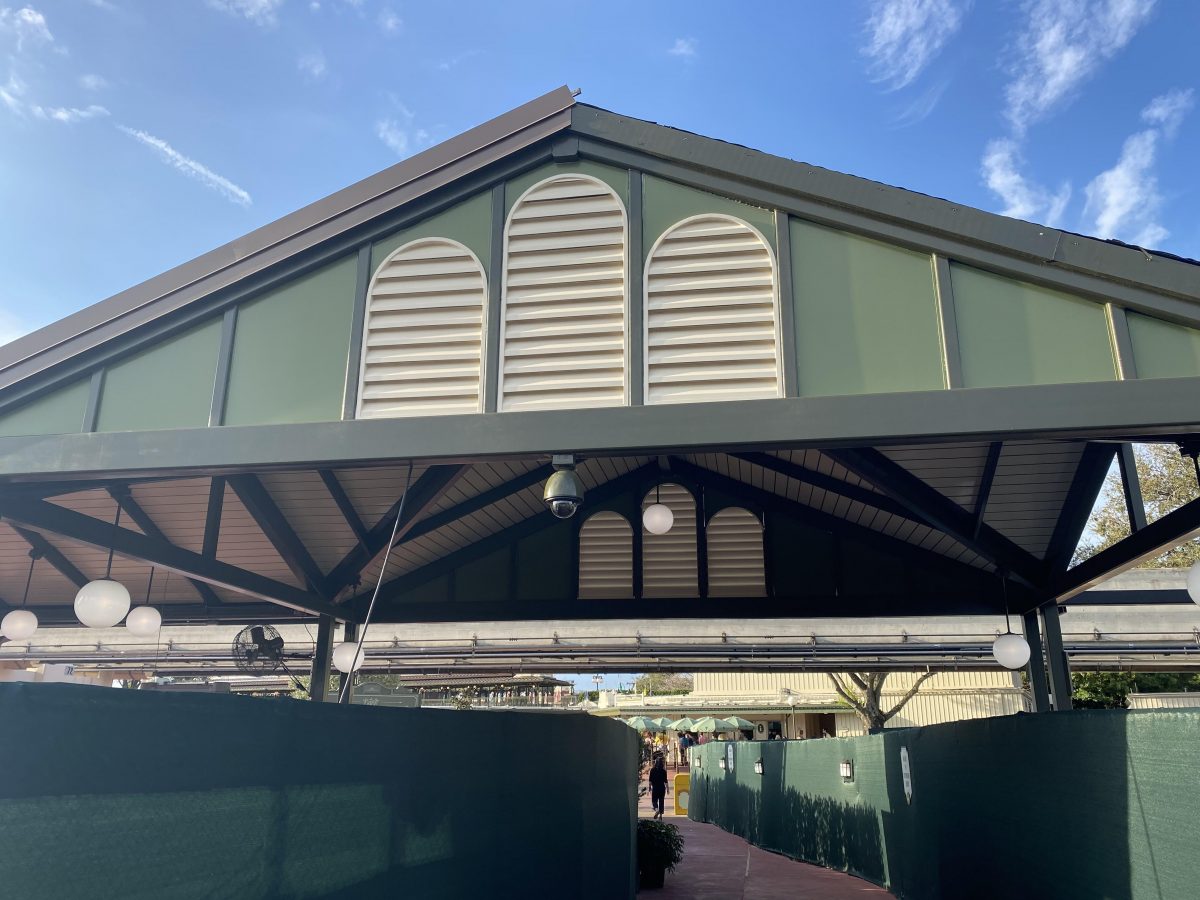 PHOTOS Magic Kingdom Bag Check Area Nearly Complete