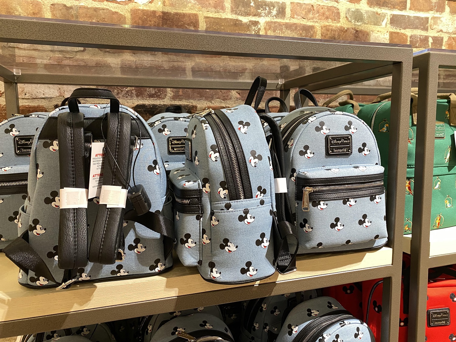New Mickey Mouse Denim Loungefly Backpack Finally Arrives to Disney Springs Disney by Mark