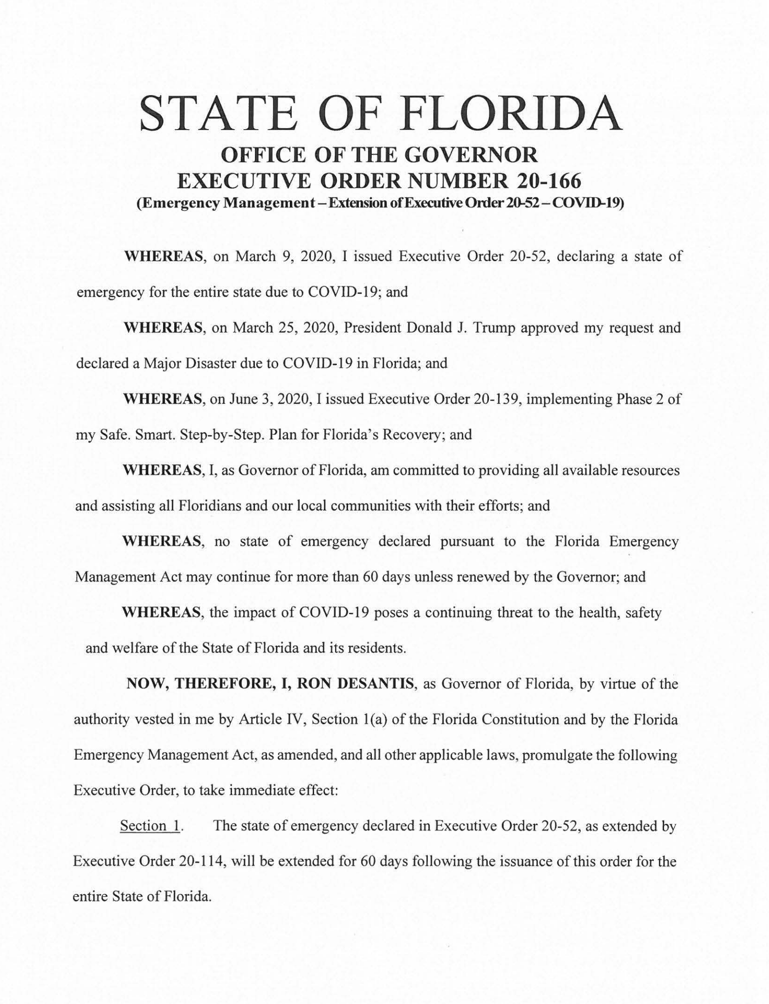 Florida Quarantine Rule Remains in Effect Blog