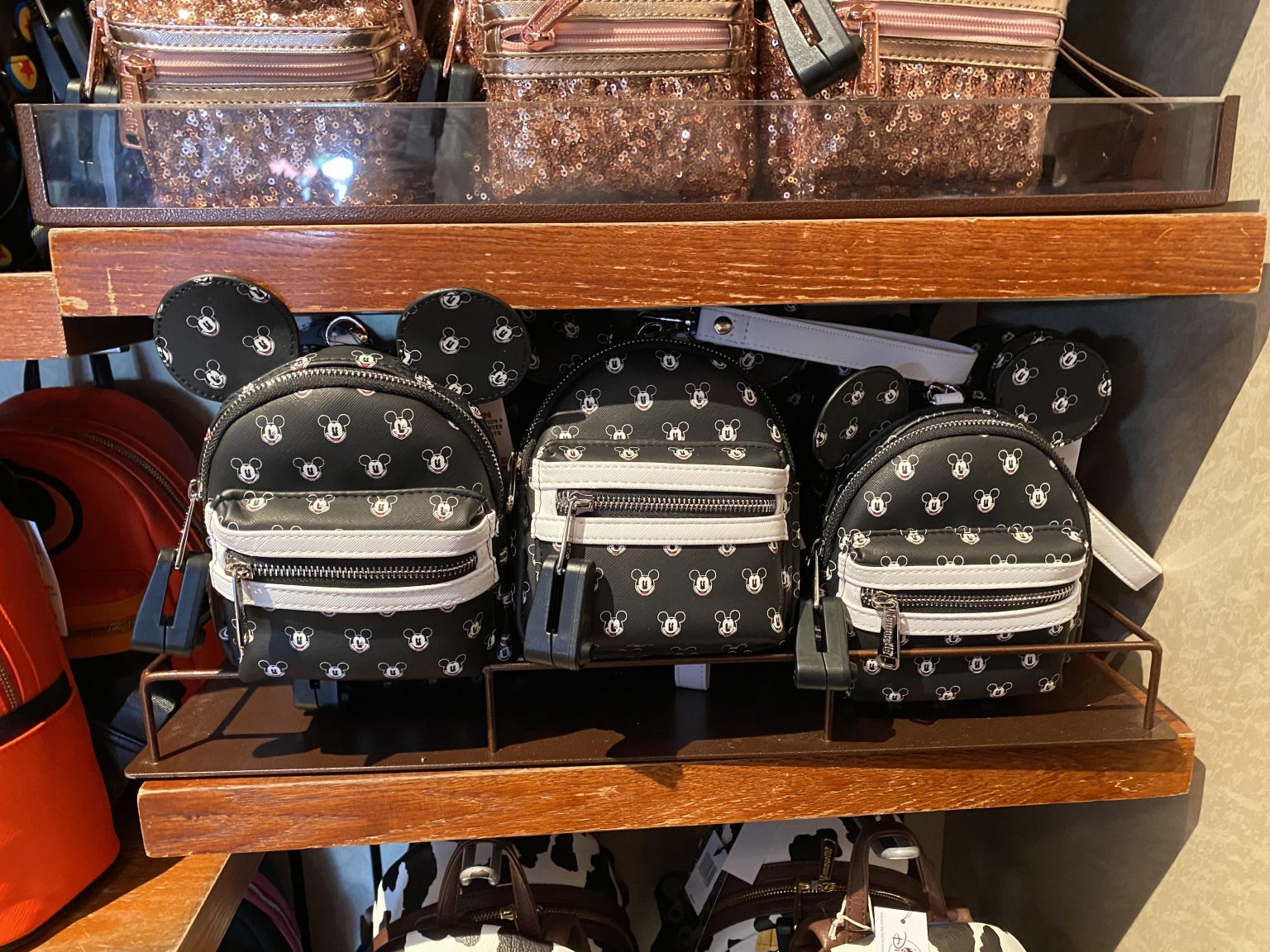 A Closer Look at the NEW Mickey Mouse Faces Backpack Wristlet by