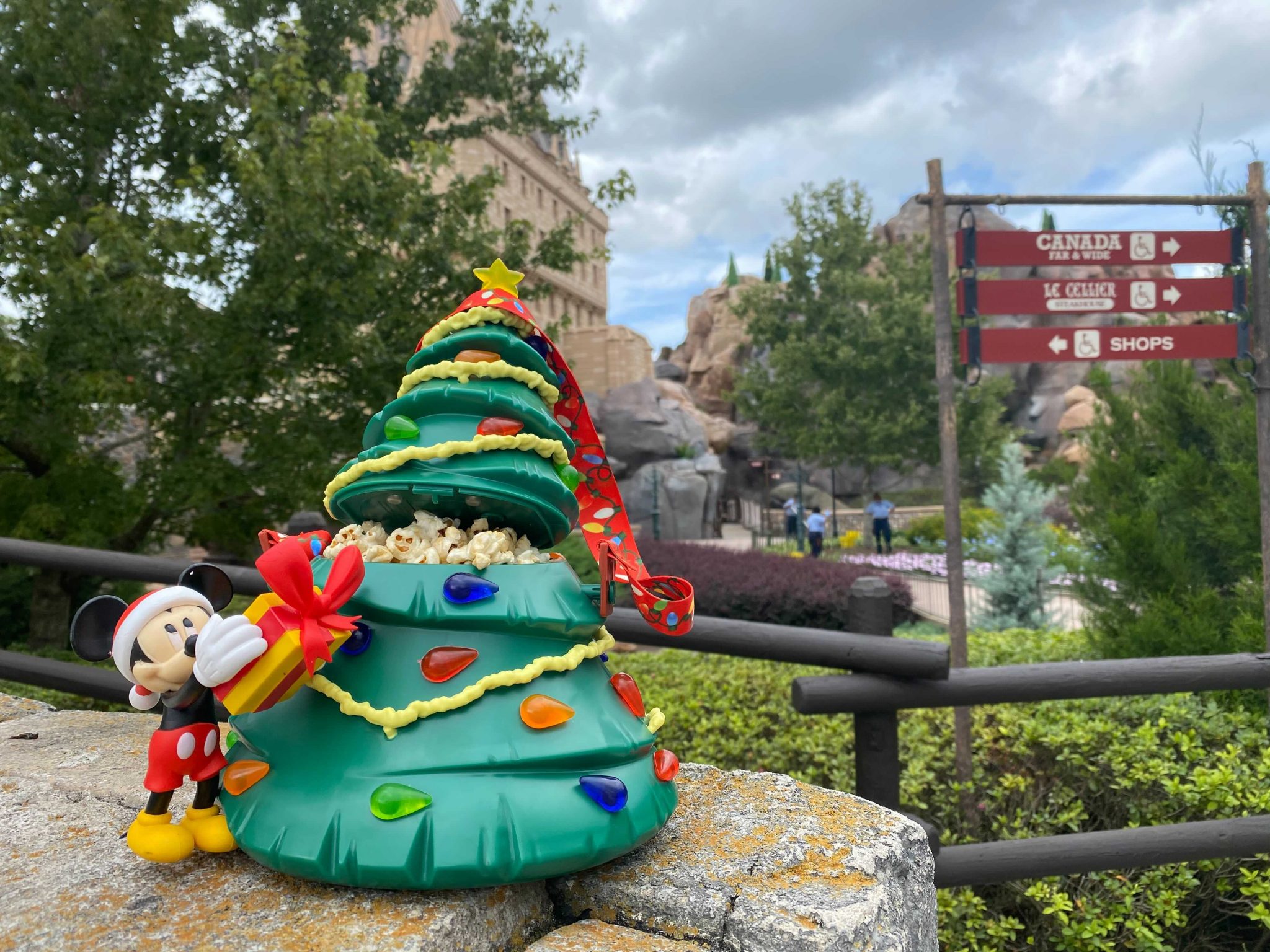 Comparing Souvenir Christmas Tree Buckets at Walt Disney World