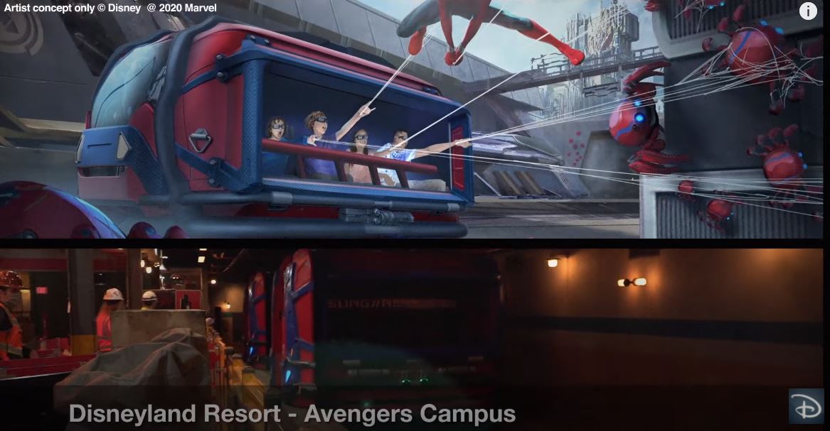 A Look at the  Slinger Vehicle For SpiderMan Attraction at