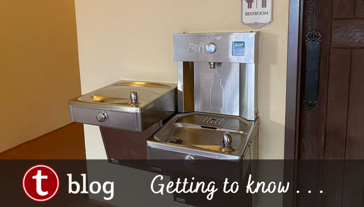water bottle refill stations at each park in Disney World cover image showing a combined fountain and refill station in EPCOT