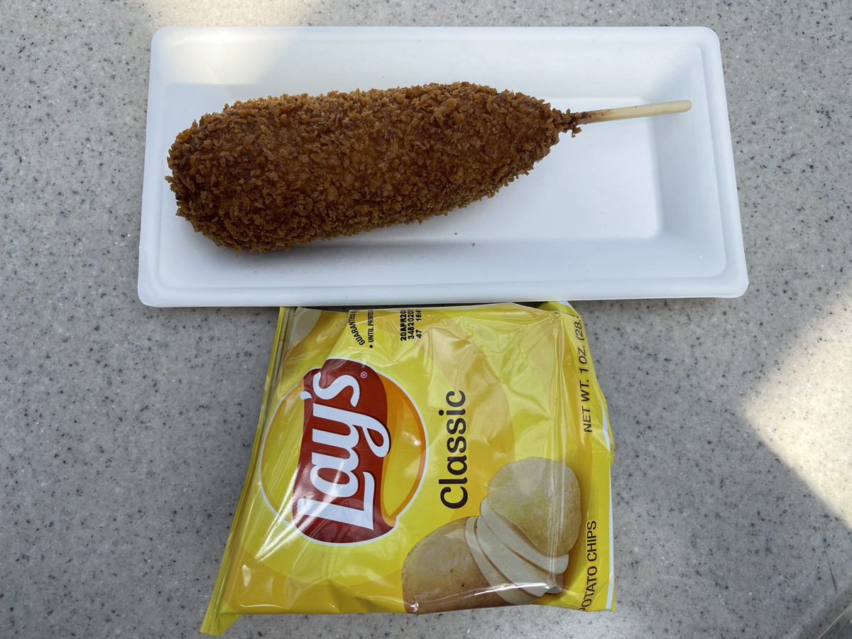 REVIEW Disneyland Resort’s Pickle Corn Dog With Peanut Butter Disney by Mark