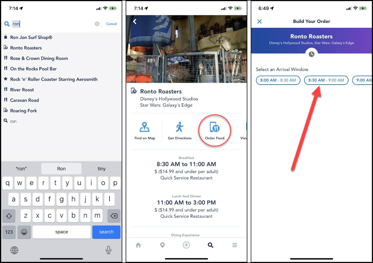 Using Disney World Mobile Order Guide and FAQ