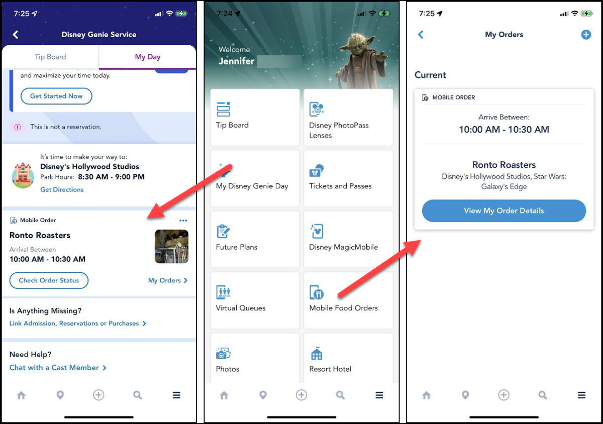 Using Disney World Mobile Order Guide and FAQ