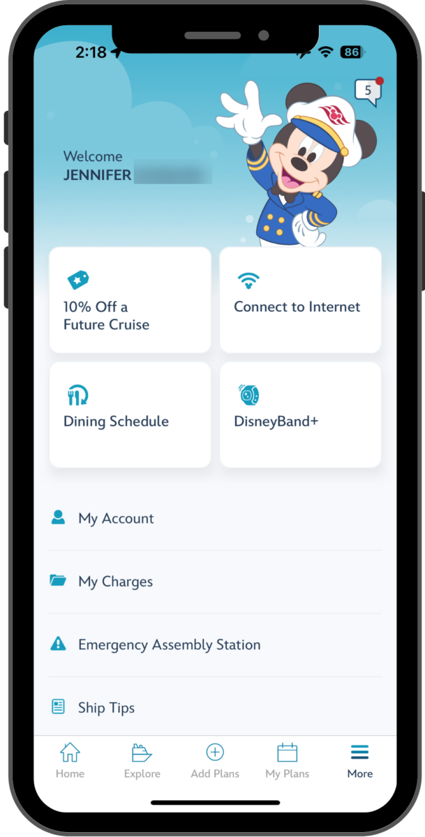 what is the disney cruise app