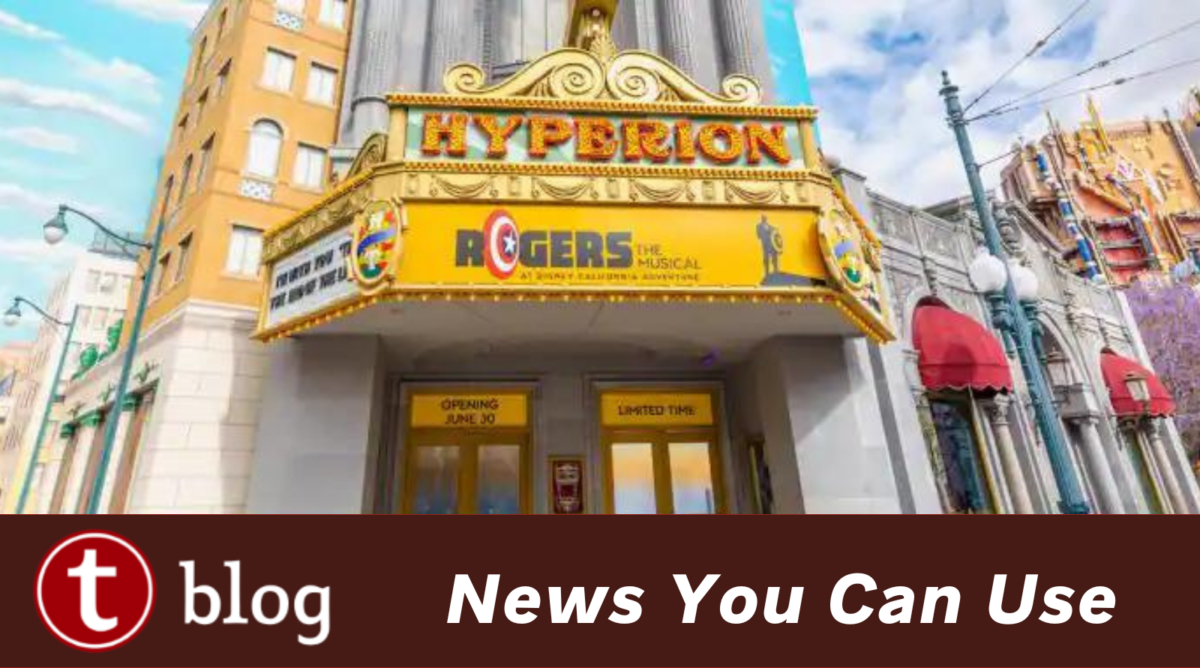 Rogers the Musical details cover image showing the show's art displayed on the marquee of the Hyperion Theater
