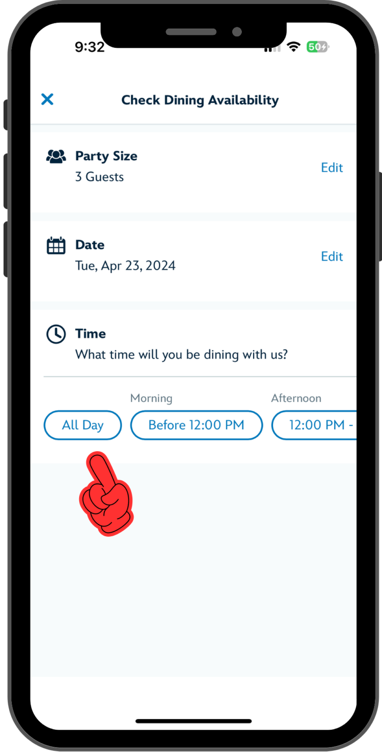 How To Make and Manage Dining Reservations in My Disney Experience app