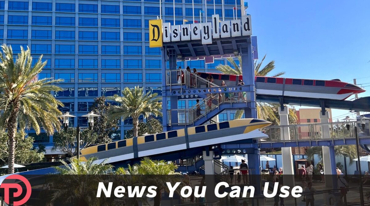 Early 2024 Discounts at Disneyland cover image showing the monorail passing in front of the Disneyland Hotel