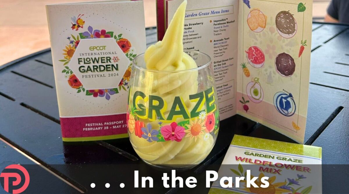 2024 Garden Graze Review cover showing the prizes for completion and a completed Festival Passport with stamps