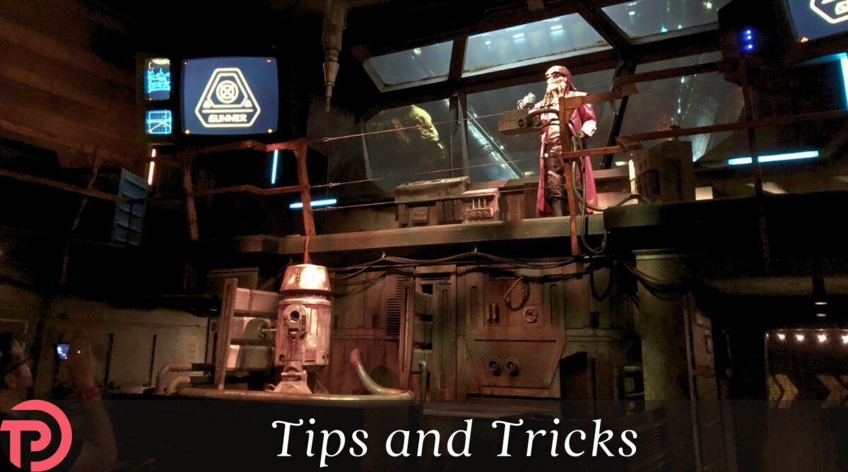 Millennium Falcon Ride Chicken Review cover image showing Hondo Ohnaka at the ride pre-show