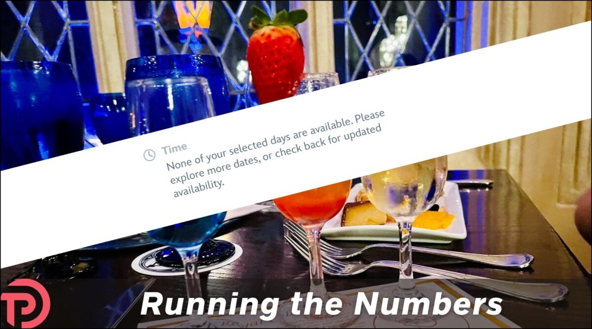 Hardest dining reservations article cover image showing an appealing table set for dining, with a "no times available" banner blocking part of the image