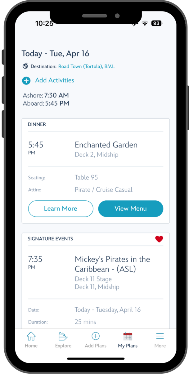 Plan Your Day With the Disney Cruise Line Navigator App TouringPlans