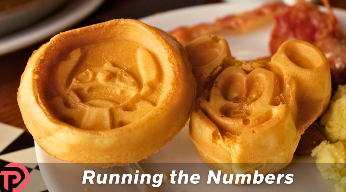 Easy last-minute Disney World reservations article cover image showing Mickey & Stitch mini-waffles
