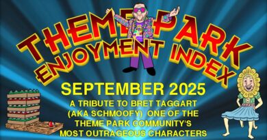 Theme Park Enjoyment Index for SEPTEMBER 2025: A Tribute to Schmoofy (Iger Tweet, Empty Coke Pallet, Mr. Mardi Gras and MORE!)