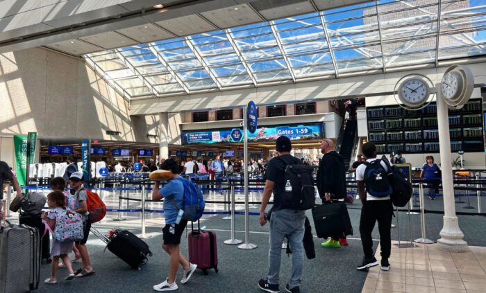 TSA Lines at Orlando International Airport