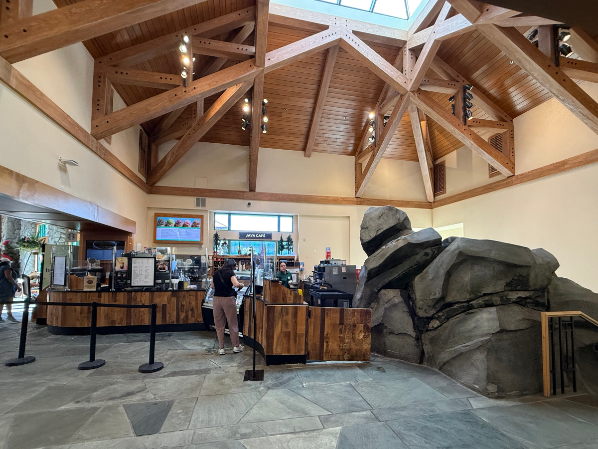 Java Cafe' in the Shades of Green Lobby- Featuring Starbucks and Dole Whip