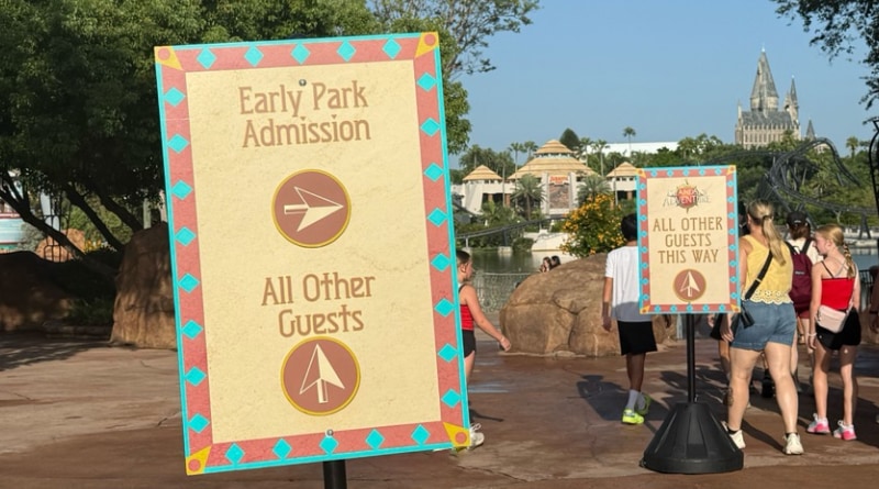 Early Park Admission Priorities at Islands of Adventure