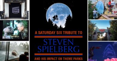 A SATURDAY SIX Tribute To Steven Spielberg (and his impact on theme parks) A SATURDAY SIX Tribute To Steven Spielberg (and his impact on theme parks)